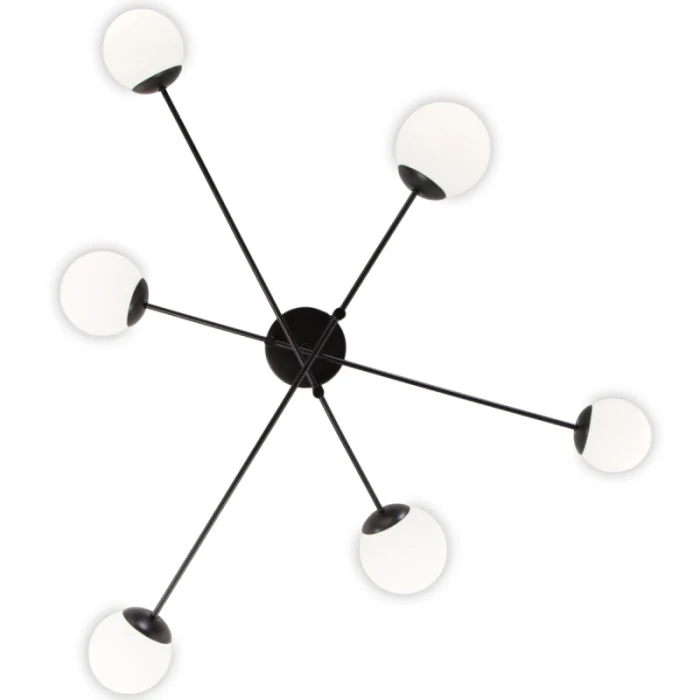 Потолочная люстра Eurosvet Netz 30181/6 черный Smart
