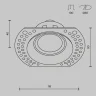 Встраиваемый светильник Maytoni Dot DL042-01-RD-W