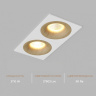Встраиваемый светодиодный светильник Ledron LOFT SQ2 White Wooden
