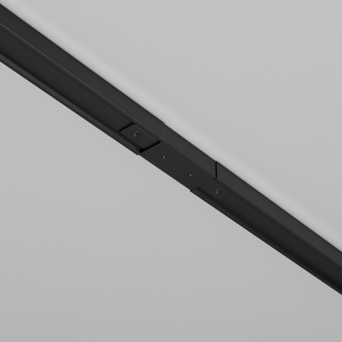 Прямой коннектор питания с вводом питания Unity черный Maytoni TRA001CB-11B