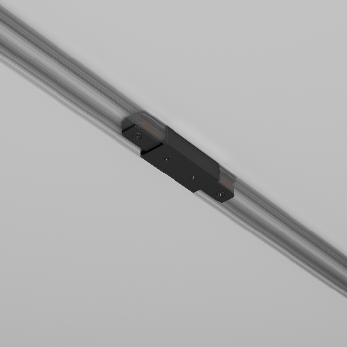 Прямой коннектор питания с вводом питания Unity черный Maytoni TRA001CB-11B