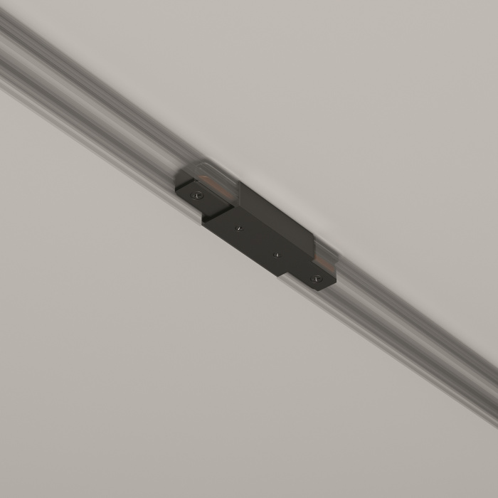 Прямой коннектор питания с вводом питания Unity черный Maytoni TRA001CB-11B