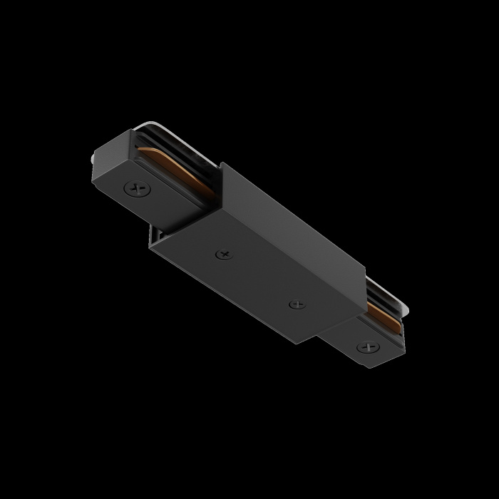 Прямой коннектор питания с вводом питания Unity черный Maytoni TRA001CB-11B