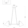 Подвесная люстра Freya Falke Market FR8001PL-03WG