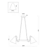 Подвесная люстра Freya Falke Market FR8001PL-03WG
