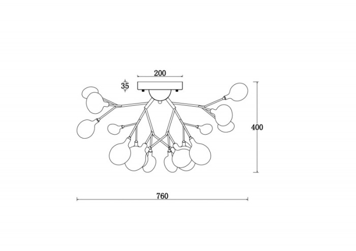 Потолочная люстра Freya Florencia FR5049CL-27G