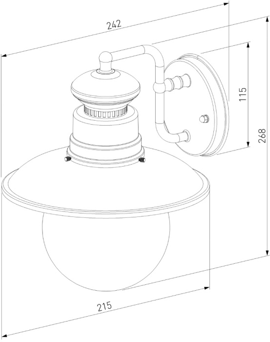 Уличный настенный светильник Elektrostandard Talli 4690389106576