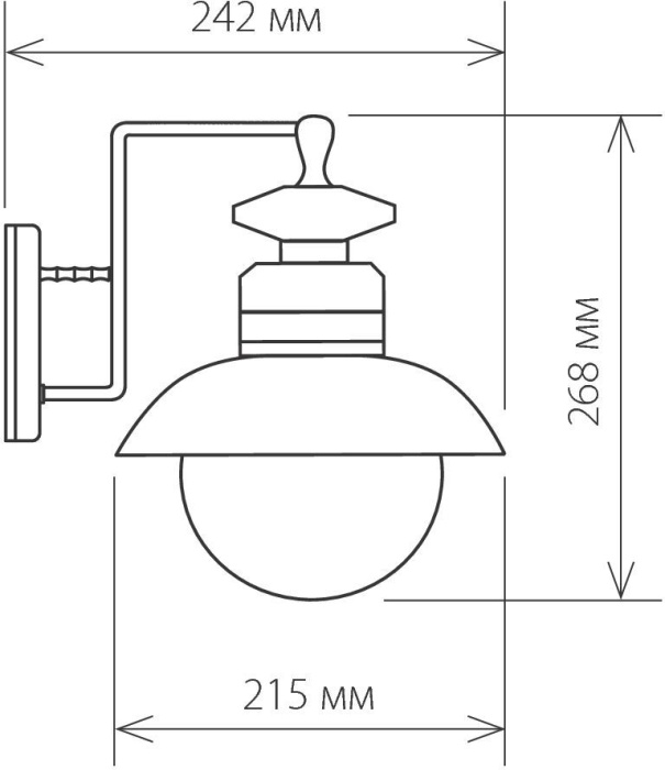 Уличный настенный светильник Elektrostandard Talli 4690389106576