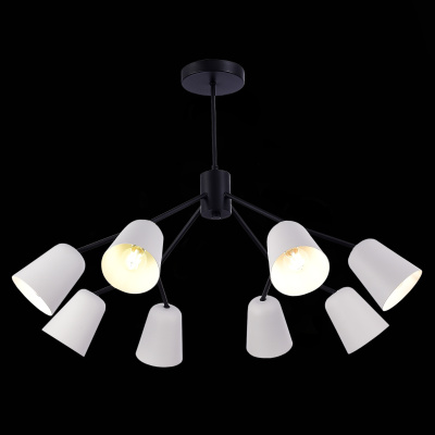 Светильник потолочный Черный/Белый E14 8*40W SLE155942-08