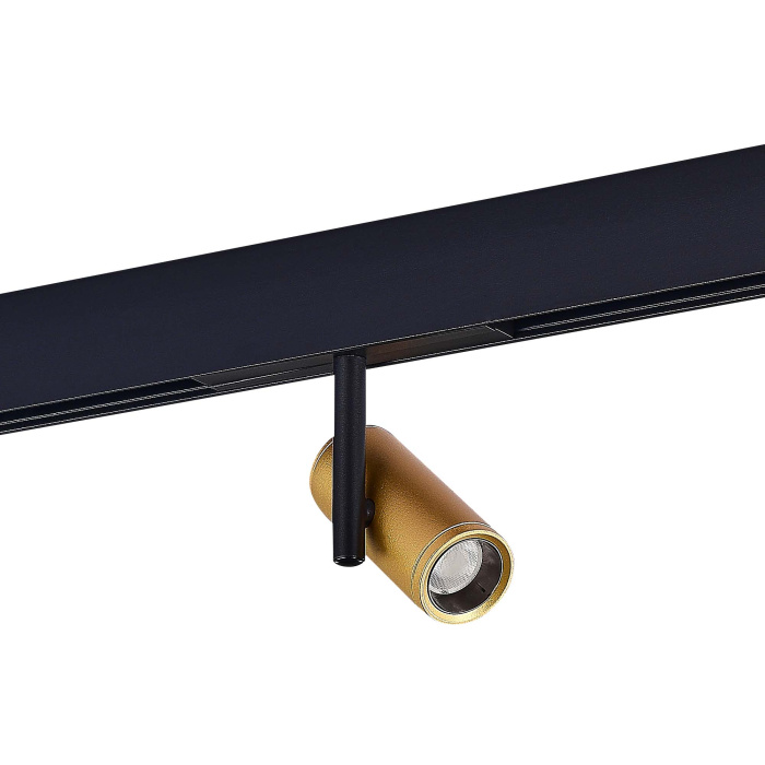 Магнитный трековый светильник Золотистый LED 1*8W 3000K 550Lm Ra>90 36° IP20 D42xH135 4 ST808.236.08