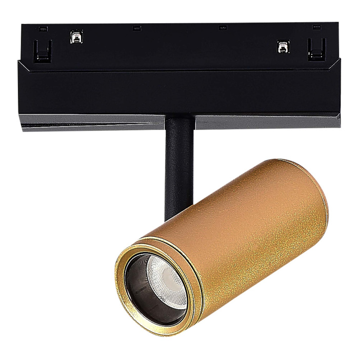 Магнитный трековый светильник Золотистый LED 1*8W 3000K 550Lm Ra>90 36° IP20 D42xH135 4 ST808.236.08