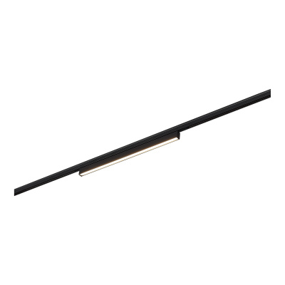 Магнитный трековый светильник Черный LED 1*8W 3000K 250Lm Ra>80 100° IP20 L300xW10xH18 ST665.436.08