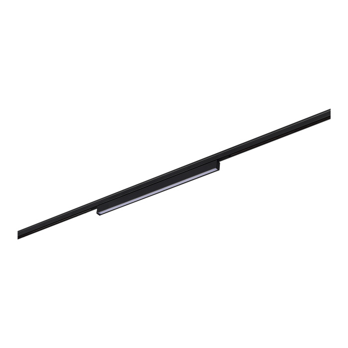 Магнитный трековый светильник Черный LED 1*8W 3000K 250Lm Ra>80 100° IP20 L300xW10xH18 ST665.436.08