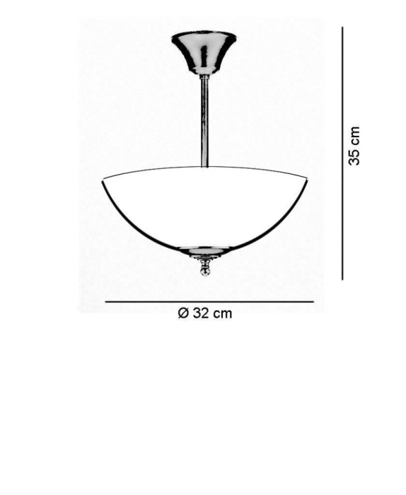 Потолочный светильник Berliner Messinglampen D76-98opB