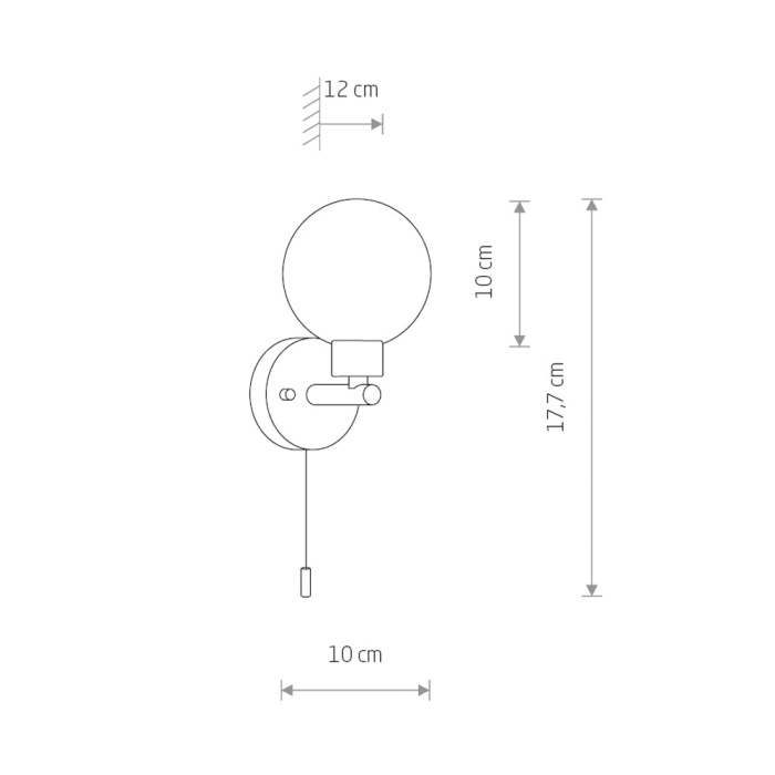 Настенный светильник Nowodvorski Simi Black 8052