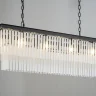 Подвесная люстра Delight Collection 1920s Odeon KR0387P-10C/P black/frost