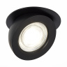 Светильник встраиваемый Черный LED 1*10W 3000K 850Lm Ra>90 38° IP20 D109xH60 180-240V ST654.438.10