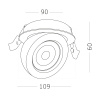 Светильник встраиваемый Черный LED 1*10W 3000K 850Lm Ra>90 38° IP20 D109xH60 180-240V ST654.438.10