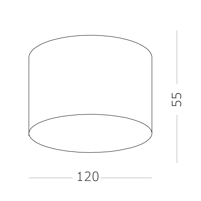 Светильник потолочный Белый LED 1*12W 3000K 1 080Lm Ra>85 120° IP20 D120xH55 185-265V ST606.532.12