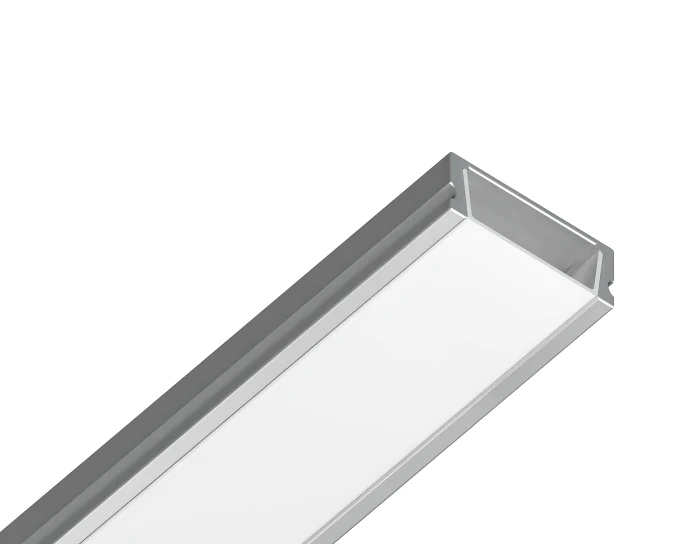Алюминиевый профиль накладной 15.5*6 для светодиодной ленты до 11мм Ambrella light GP1700AL