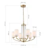 Подвесная люстра  ST Luce Опал SL1403.303.06