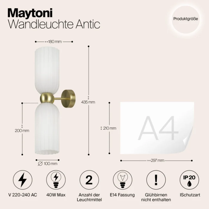 Бра Maytoni Antic MOD302WL-02W