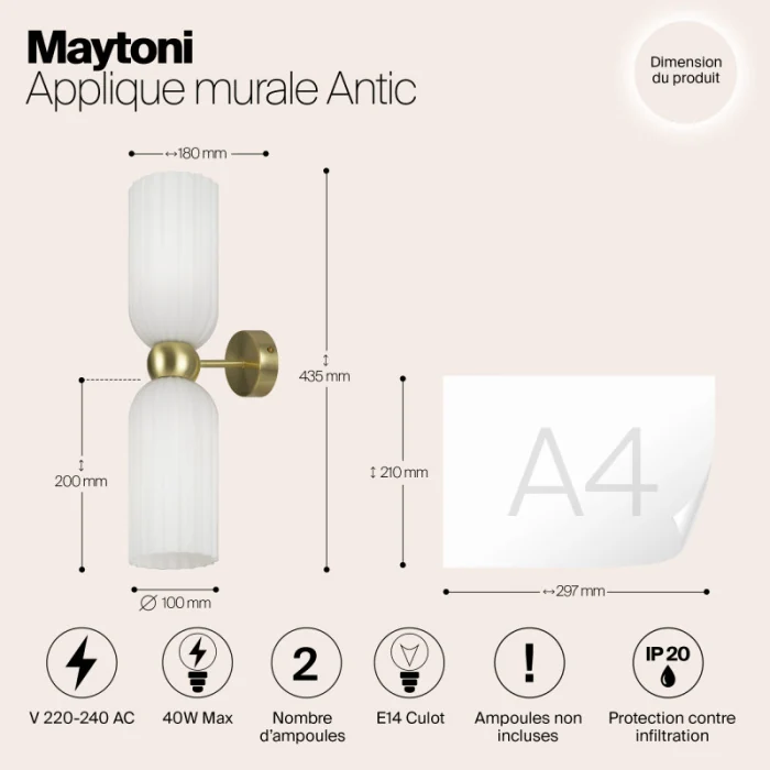 Бра Maytoni Antic MOD302WL-02W