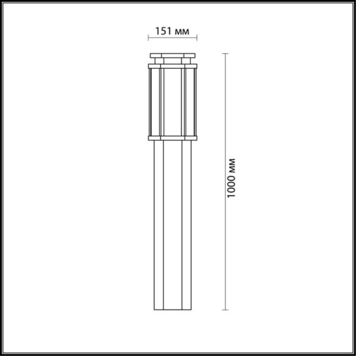 Фонарный столб Odeon Light Gino 4048/1F