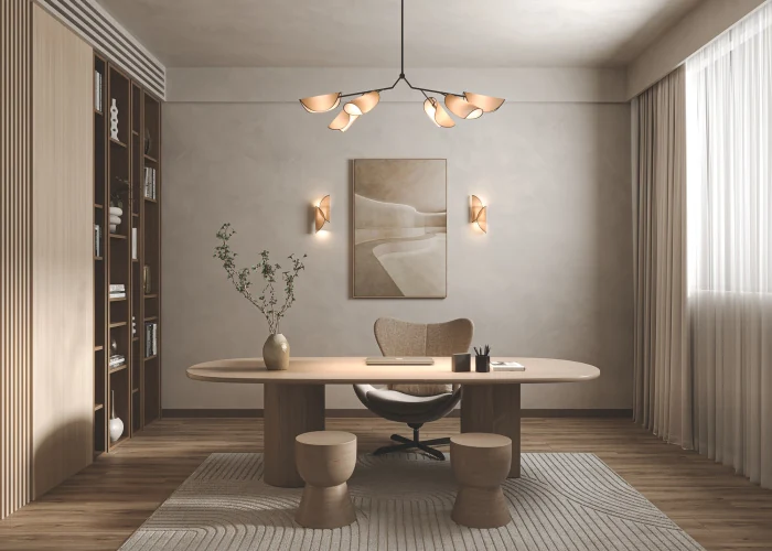 Люстра на штанге Maytoni Organic MOD225PL-06B