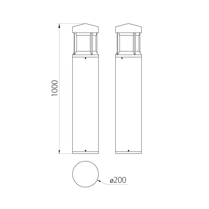 Фонарный столб Natural Concepts Dwell NC-0023093-100-DG