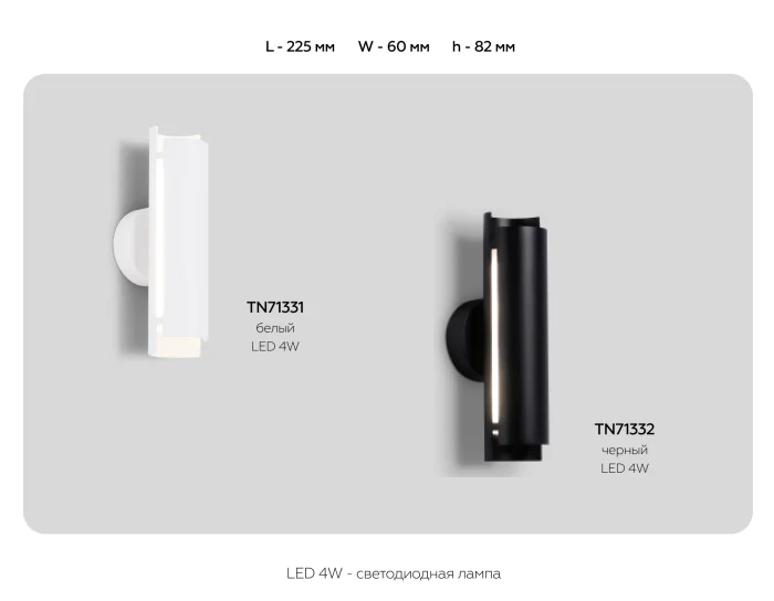 Настенный светодиодный светильник Ambrella light TN71332