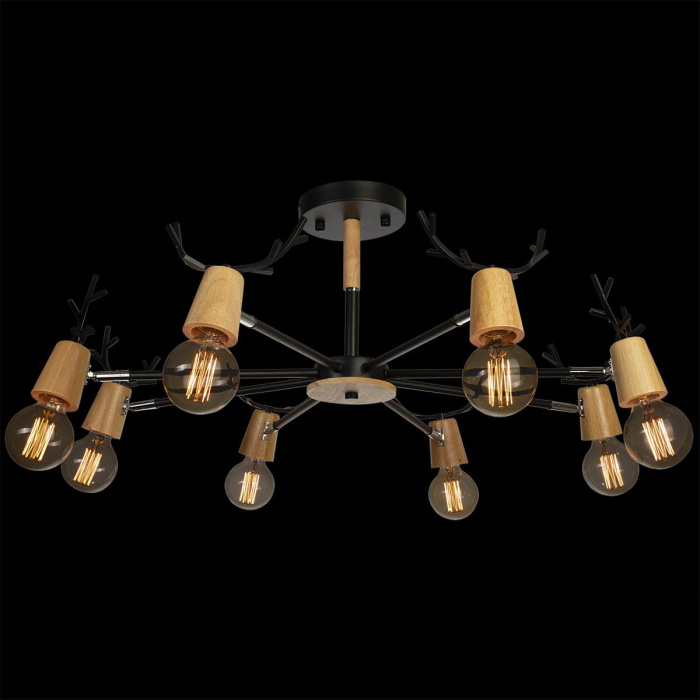 Люстра на штанге LOFT IT SVEN 10024/8 Black