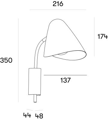 Настенный светильник Leds C4 ORGANIC