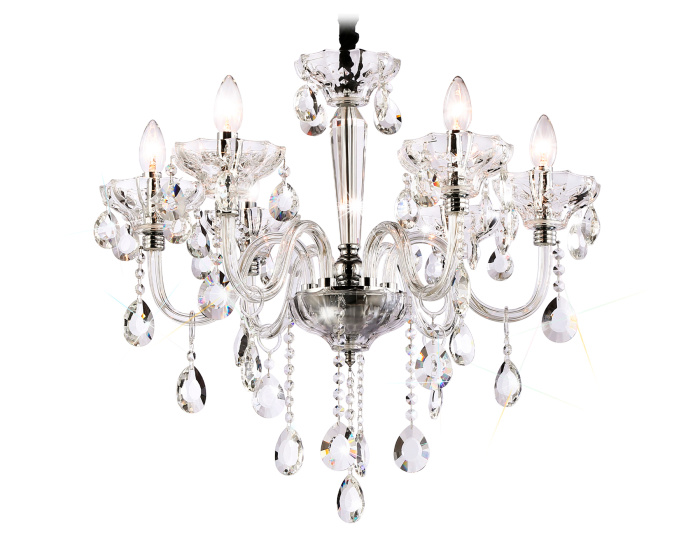Подвесная классическая люстра с хрусталем Ambrella light TR4900
