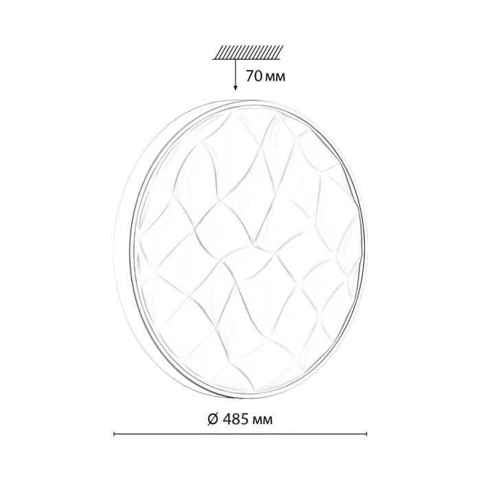 Настенно-потолочный светильник SONEX GITUM 7672/EL
