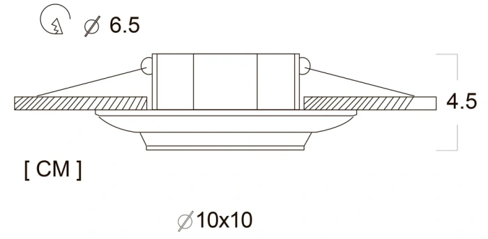 Встраиваемый светильник Arte Lamp OCCHIO A5280PL-1AB