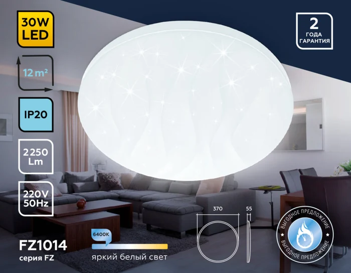 Потолочный светодиодный светильник Ambrella light FZ1014