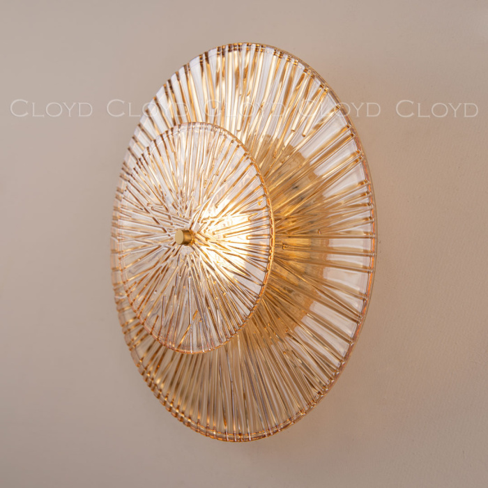 Бра Cloyd HELION-D W1 / Ø35 см - латунь (арт.20308)