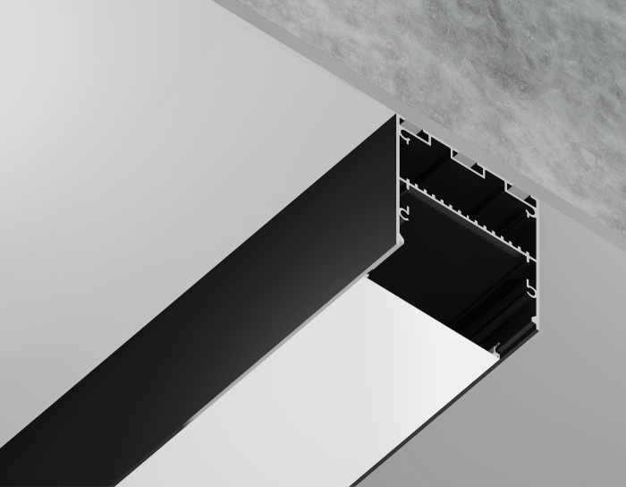 Алюминиевый профиль накладной/подвесной "Profile System" 50*50 для светодиодной ленты до 41,4мм Ambrella light GP3100BK