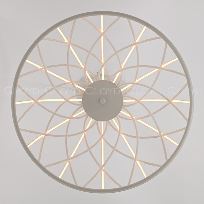 Люстра Cloyd COCKLICO C1 / Ø50 см - белый - белый (арт.11411)