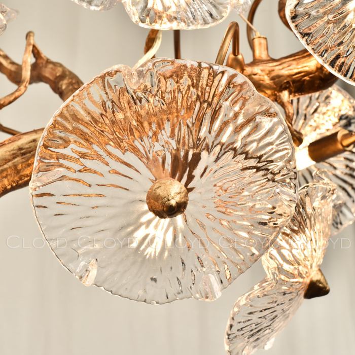 Люстра Cloyd MIMESIS C14 / L130 см - латунь (арт.11095)