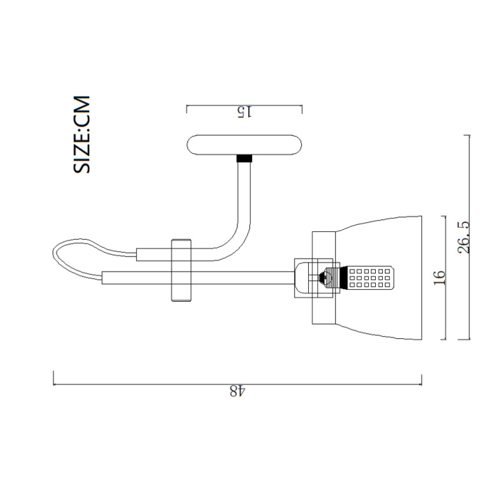 Бра RAM W Black ImperiumLoft