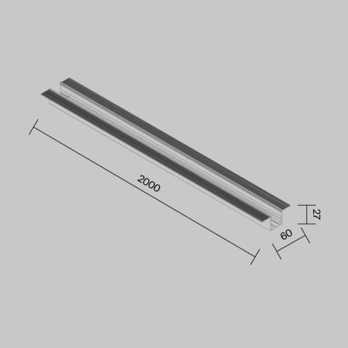 Профиль для шинопроводов Exility IP black MAYTONI O-TR002BF-P-B2M