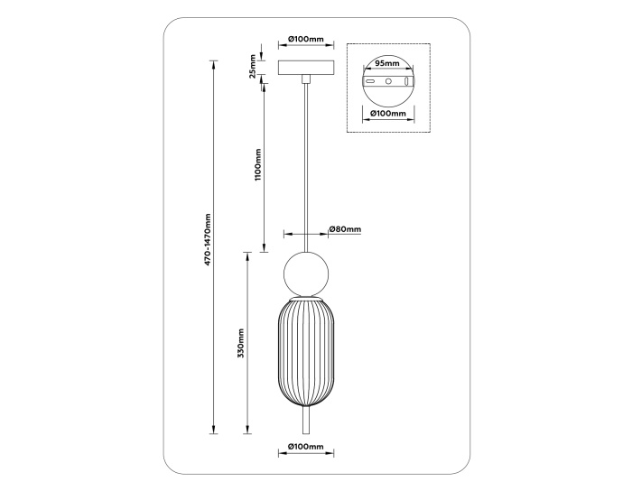 Подвесной светильник HIGH LIGHT AMBRELLA LIGHT LH53101