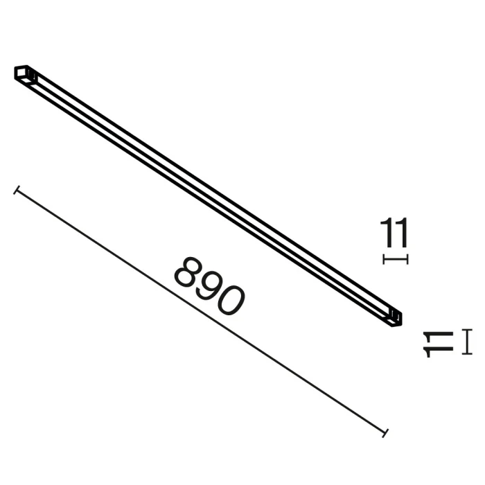 Трековый магнитный светильник Maytoni Technical Basis Exility X TR240-2-18W3K-B