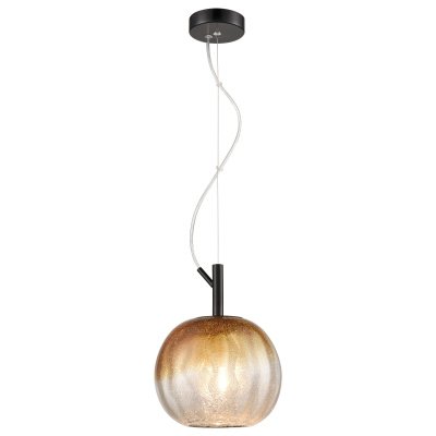 379-006-01 Подвес Черный/Янтарный E27 1*40W