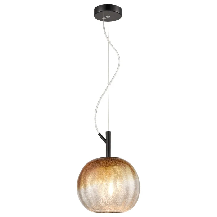 379-006-01 Подвес Черный/Янтарный E27 1*40W