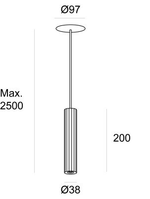 Подвесной светильник Leds C4 Prolix Black