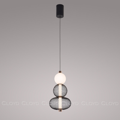 Подвесной светильник Cloyd SUPERNOVA-B P1 / выс. 41 см - черный/золото (арт.11484)