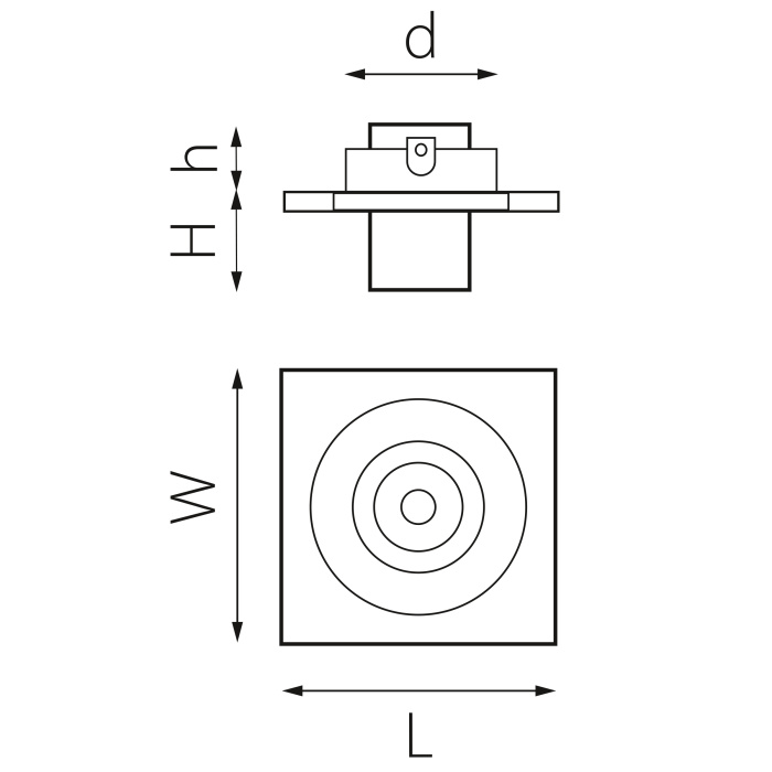 Комплект из светильника и рамки Intero Intero TUBO Lightstar i517164